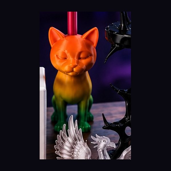 Ombre Cat Figurine