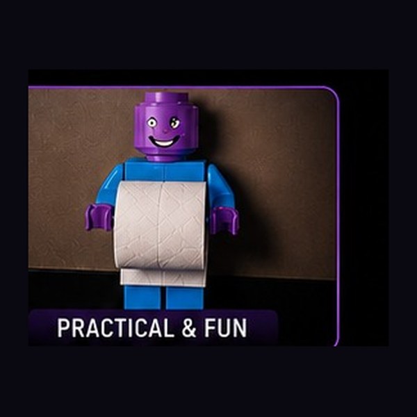 Minifigure Toilet Roll Holder