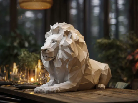 Polygonal Lion